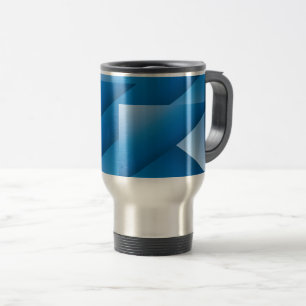 Mug De Voyage Triangles bleus