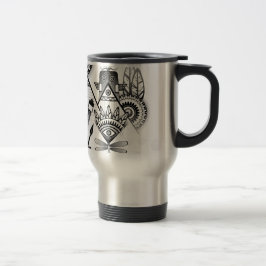 Mug De Voyage Tribal autochtone Abstrait