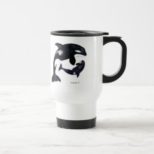 Mug De Voyage Tribal Orca