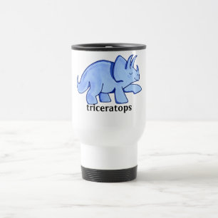 Mug De Voyage Triceratops bleu