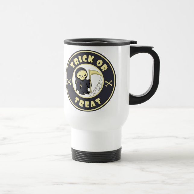 Mug De Voyage Trick ou traiter Halloween griffeur caractère (Droite)