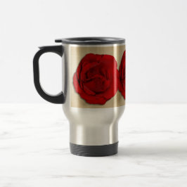 Mug De Voyage Trio | de mariage de rose rouge personnalisé