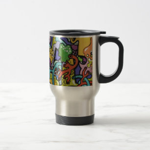 Mug De Voyage tripes de graffiti