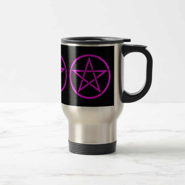 Mug De Voyage Triple Pentagram Pagan Wiccan Travel Musique (Droit)