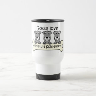 Mug De Voyage Trois Schnauzers miniatures