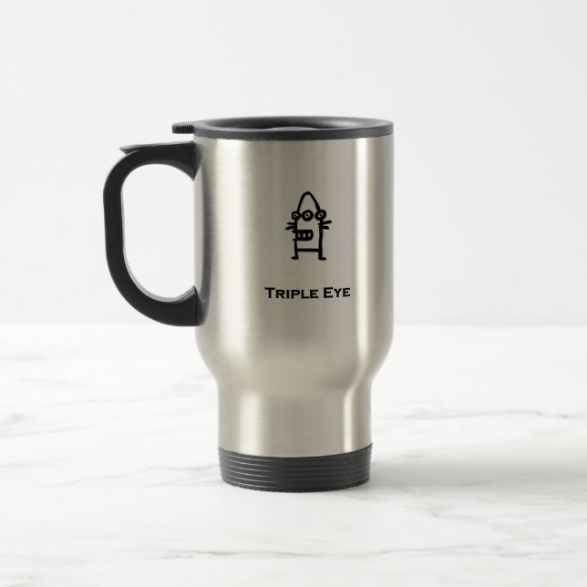 Mug De Voyage Trois yeux, trois yeux, trois yeux (Gauche)