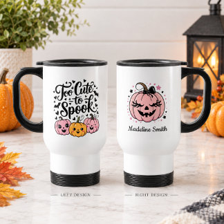 Mug De Voyage Trop Mignon Pour Effrayer Citrouille Halloween Noi
