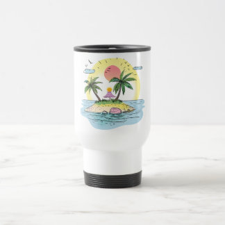 Mug De Voyage Tropical Island Sunset Drinkware
