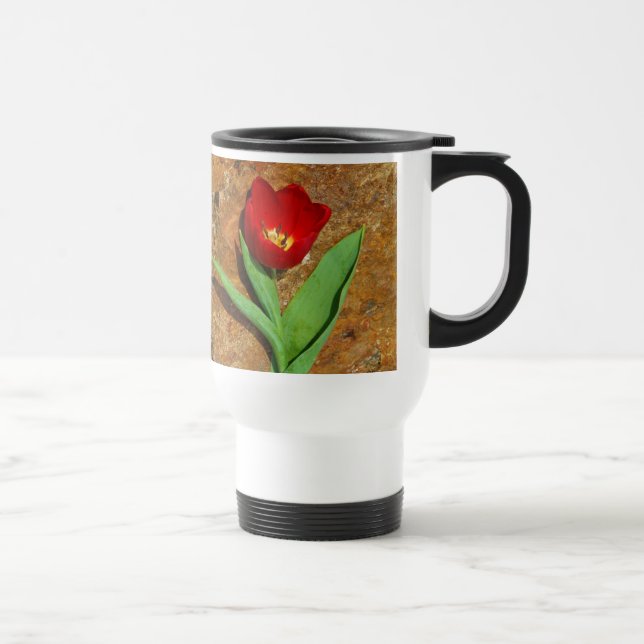 Mug De Voyage Tulipe jaune et rouge (Droite)