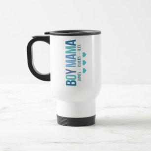 Mug De Voyage Tumbler "Maman de garçon" avec poignée personnalis