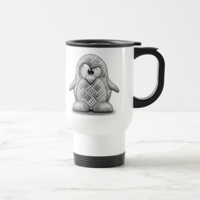 Mug De Voyage Tux en acier (Droite)