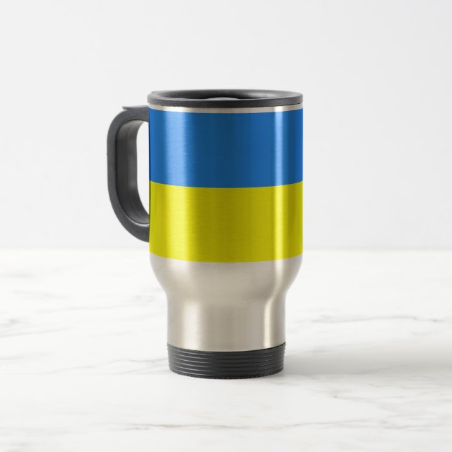 Mug De Voyage Ukraine, flag of Ukraine, (Devant gauche)