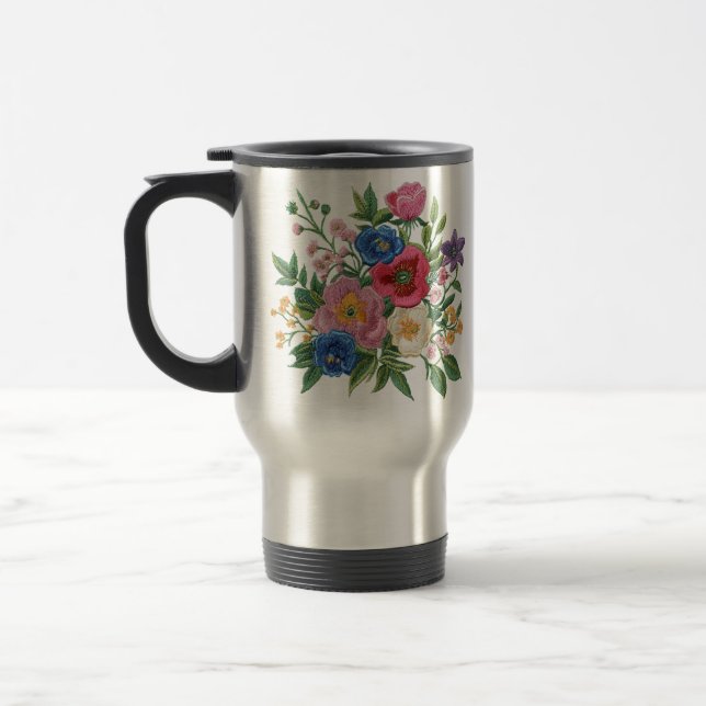 Mug De Voyage Ukrainian vushuvanka folk art  (Gauche)