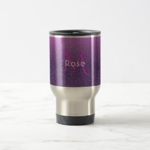 Mug De Voyage Ultra violet fausse parties scintillant et rose gi