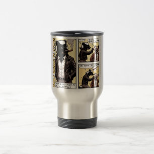 Mug De Voyage Un Badger de miel sans peur combat une Hyena