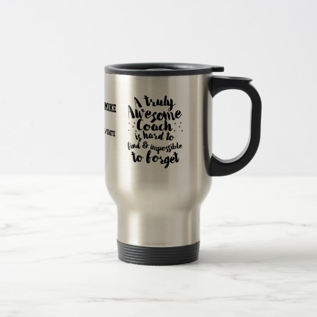 Mug De Voyage Un cadeau d'entraîneur de base-ball en bouteille d (Droit)