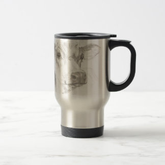Mug De Voyage Un dessin d'une jeune vache