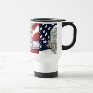 MUG DE VOYAGE UN DIEU BÉNISSENT L'AMÉRIQUE EAGLE