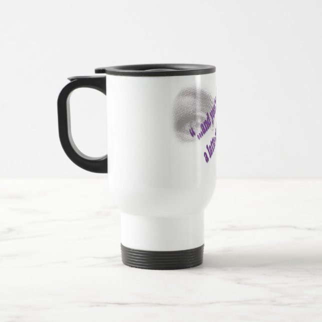 Mug De Voyage Un Latte et une prière (Gauche)