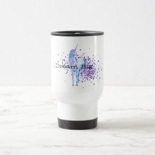 Mug De Voyage Unicorne de la petite fille pourpre