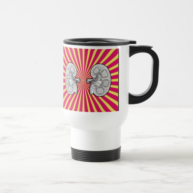 Mug De Voyage "Urine" , donneur de rein, personnaliser, (Droite)