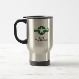 Mug De Voyage USA Living The Dream Green