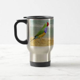 Mug De Voyage vagues, ciel et surf sur la plage de boa vista