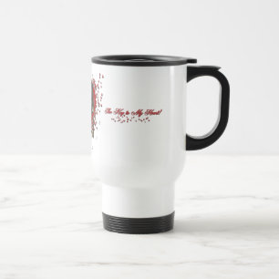 Mug De Voyage Valentines - clé à mon coeur - Sheltie - Chani
