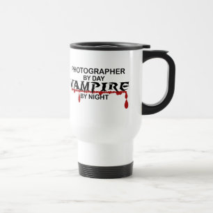Mug De Voyage Vampire de photographe par nuit