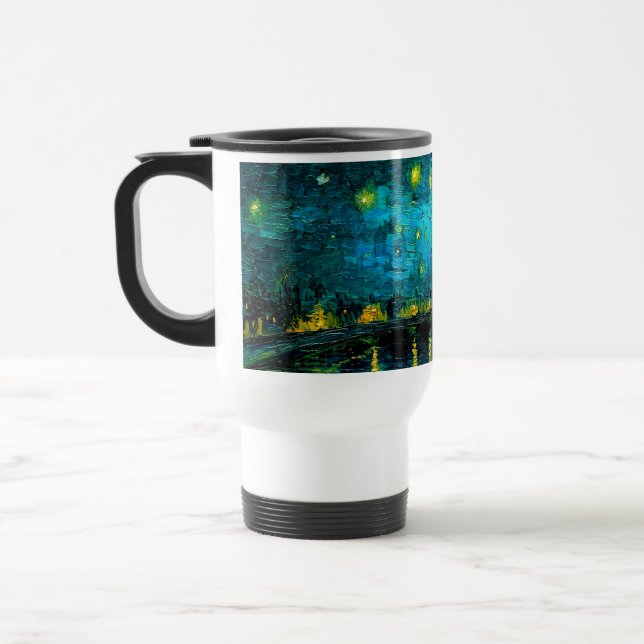 Mug De Voyage Van Gogh Nuit étoilée sur le Rhône (Gauche)