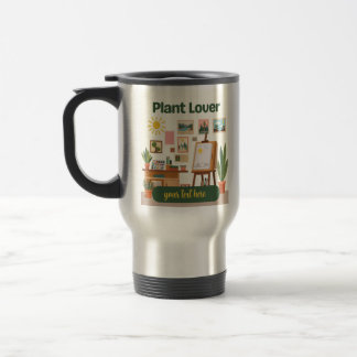 Mug De Voyage Végétation personnalisée et conception d'espace de