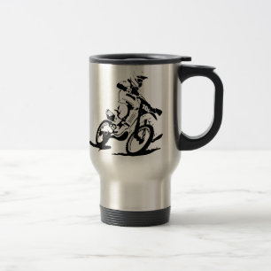 Mug De Voyage Vélo et cavalier simples de Motorcross