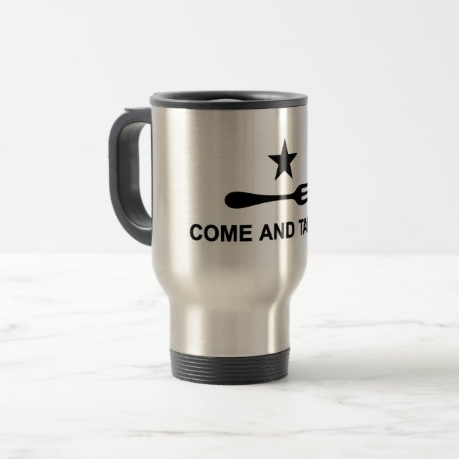 Mug De Voyage Venez le prendre (Devant gauche)