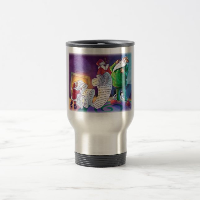 Mug De Voyage Vérifier deux fois Père Noël (Centre)