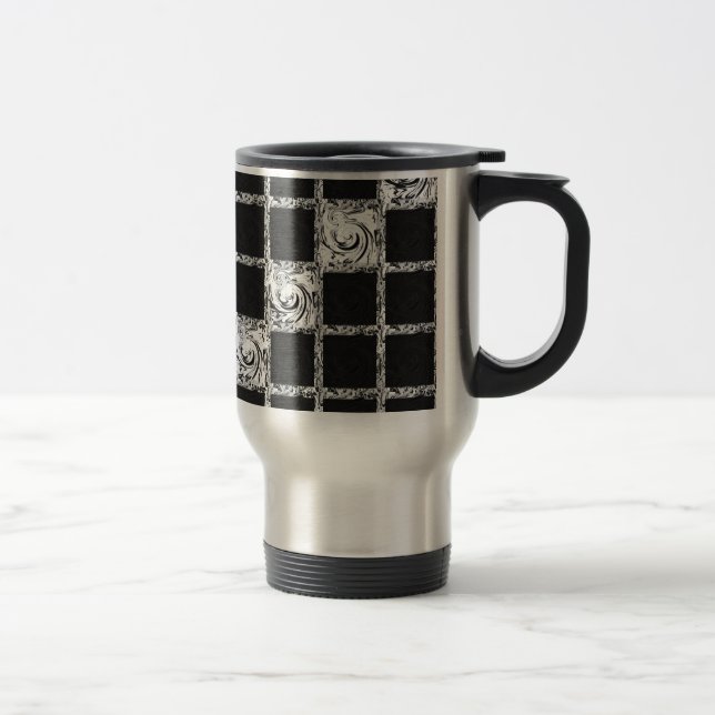 Mug De Voyage vérifier le motif (Droit)