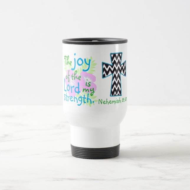 Mug De Voyage Vers de bible et 8h10 croisé de Nehemiah (Centre)