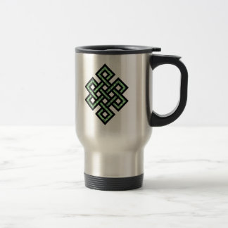 Mug De Voyage Vert celtique du noeud 10