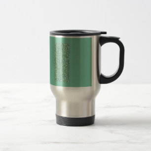 Mug De Voyage Vert de menthe avec des parties scintillantes de