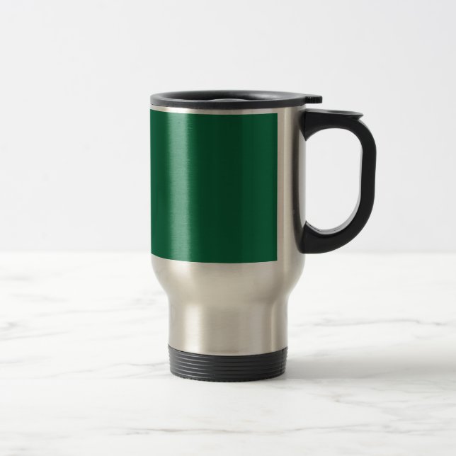 Mug De Voyage Vert Foncé (Droit)