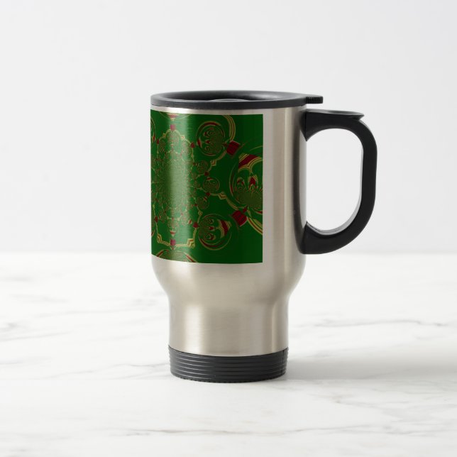 Mug De Voyage Vert vintage (Droit)