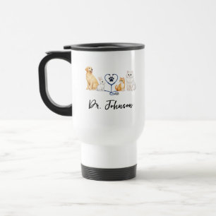 Mug De Voyage Vétérinaire personnalisé Journée des médecins pe