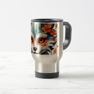 Mug De Voyage Vibes Fox : Art d'automne intemporel