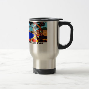 Mug De Voyage Vintage Côte d'Azur Voyage en France
