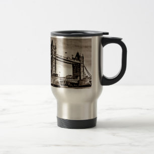 Mug De Voyage Vintage Sepia London Tower Bridge