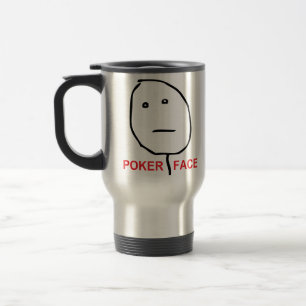 Mug De Voyage Visage de tisonnier (texte)