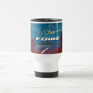 Mug De Voyage Visitez l'affiche vintage de Vénus