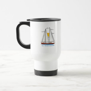 Mug De Voyage Voile nautique côtière des îles Vierges américaine