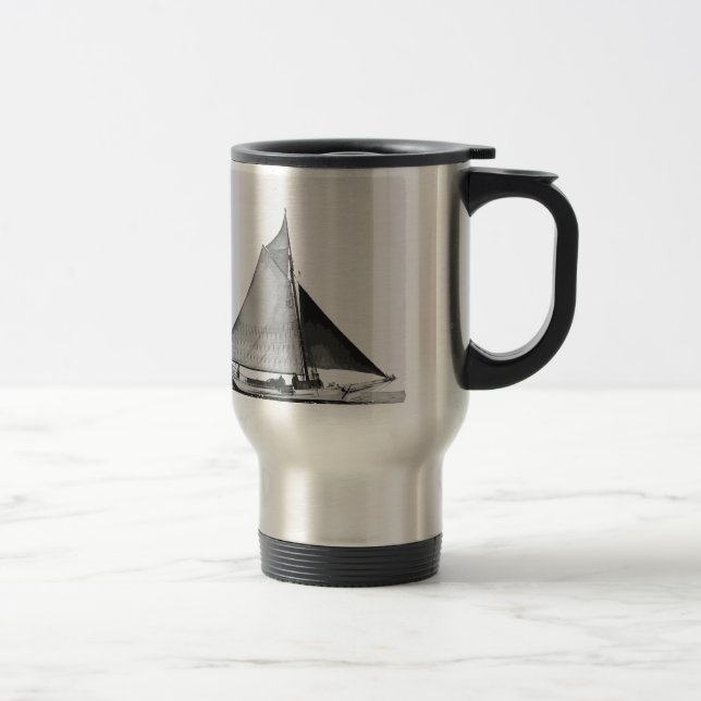 Mug De Voyage Voilier de bonites de baie de chesapeake (Droit)