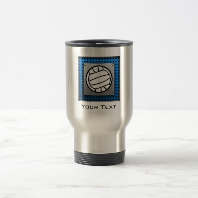 Mug De Voyage Volleyball balayé de regard en métal (Centre)