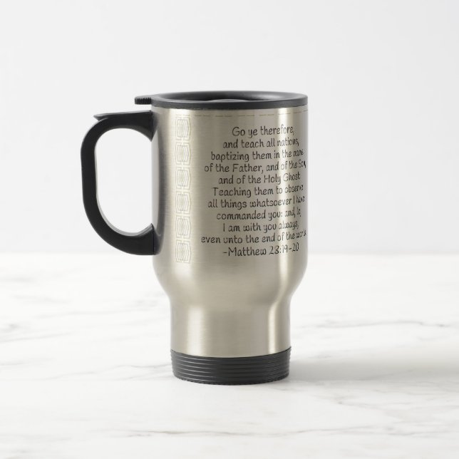 Mug De Voyage Vont le YE par conséquent et enseignent toutes les (Gauche)